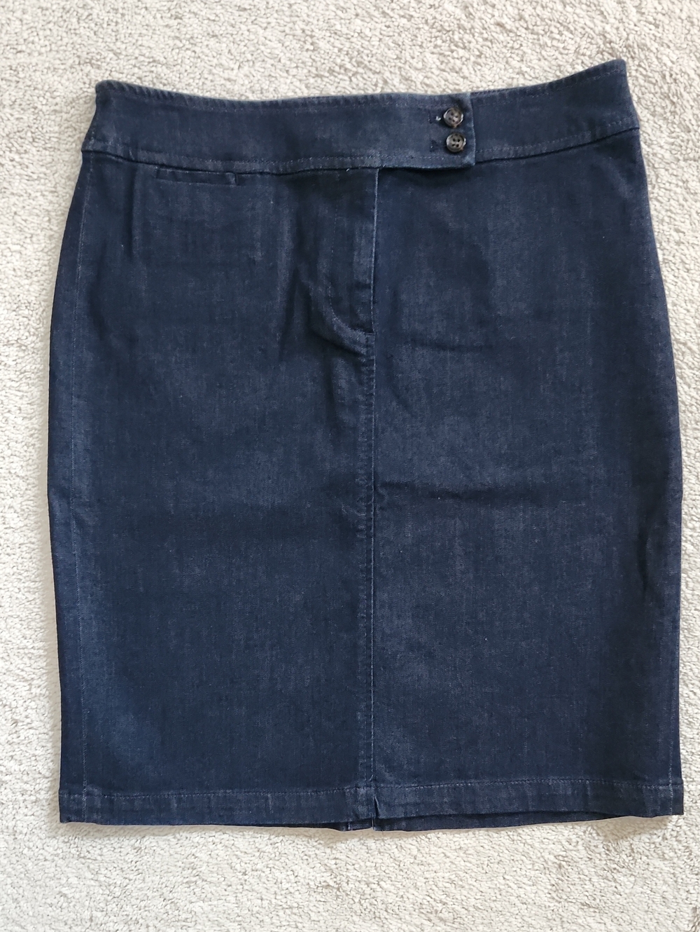 Talbots Navy Denim Pencil Skirt
